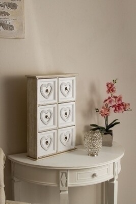 Minikommode, Schmuckschrank &quot;Eno&quot;, 6 Schubladen
