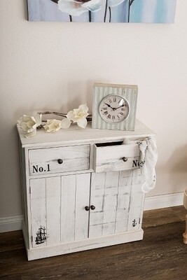 Maritime Kommode, Sideboard  &quot;Leila&quot;, mit 2 Türen /2 Schubladen