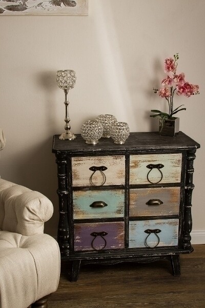 Kommode Sideboard Schrank &quot;Jamika&quot;, mit 6 Schubladen