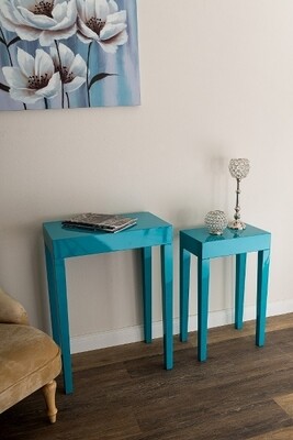 Beistelltisch "Alexandros" 2er Set , türkis