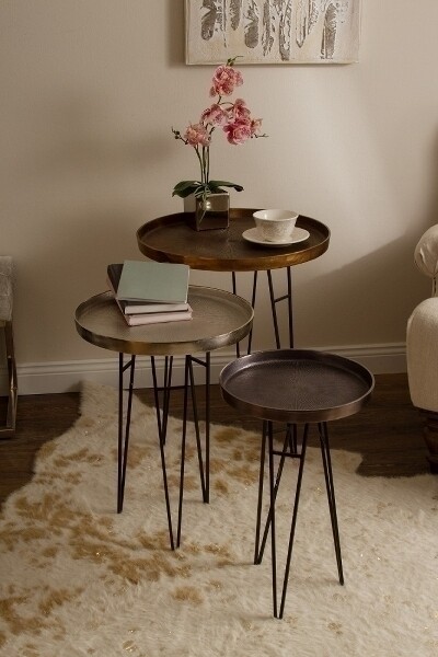 schicker Beistelltisch &quot;Allica&quot;, im 3tlg.-Set