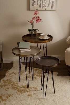 schicker Beistelltisch &quot;Allica&quot;, im 3tlg.-Set