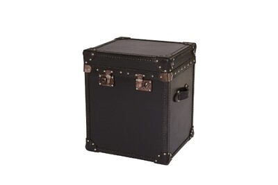 edle London Truhe aus Rindsleder -VIN-EBONY
