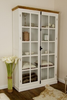 Vitrine, Schrank &quot;Florence&quot;, mit 2 Glastüren