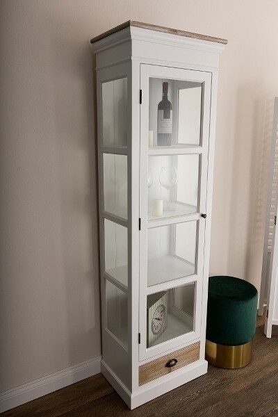 Schrank, Glasvitrine &quot;Provence&quot;, mit Schublade