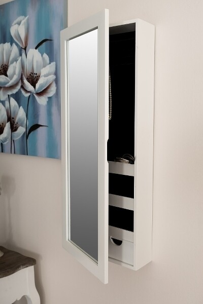 Herren-Schmuckschrank Krawattenschrank &quot;Colette&quot;, mit Spiegel