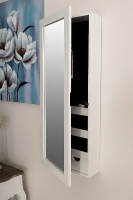 Herren-Schmuckschrank Krawattenschrank &quot;Colette&quot;, mit Spiegel