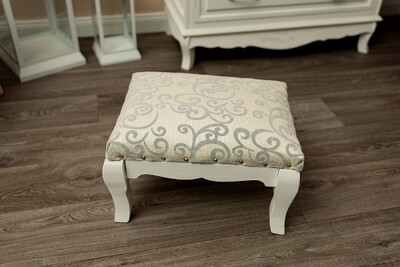 kleiner Hocker, Fusshocker &quot;Meridian&quot;, gepolstert mit Stoffbezug