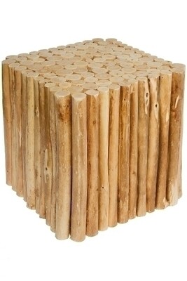 Holz-Hocker, Schemel, Fusshocker &quot;Sven&quot;, eckig