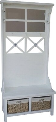 Garderobe &quot;Marina&quot;, mit Bank und Körben