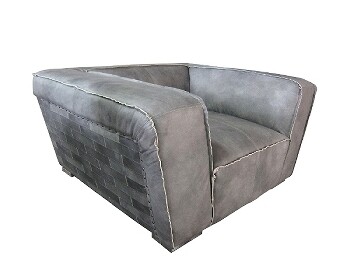 edler Las Vegas Ledersessel-TITAN-GREY