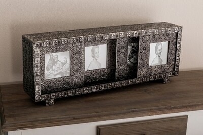 Box mit Metallbilderrahmen 3er set, "Hazine"
