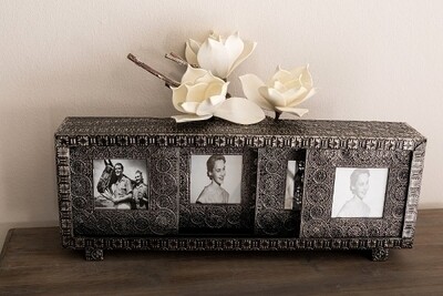 Box mit Metallbilderrahmen 3er set, &quot;Hazine&quot;