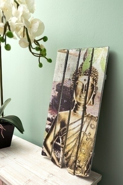 Holzwandbild Buddha Motiv &quot;Buddha Calm&quot;