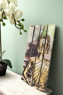 Holzwandbild Buddha Motiv &quot;Buddha Calm&quot;
