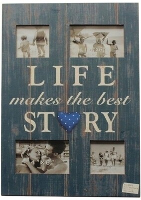 Holz Fotorahmen &quot;Life makes the best story&quot;