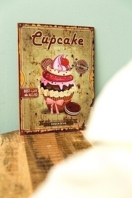 Holzschild &quot;Cupcake I&quot;