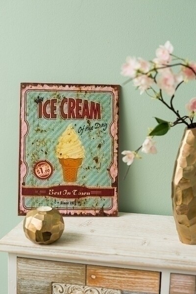Holzschild &quot;Ice Cream II&quot;