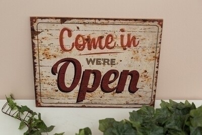 Holzschild &quot;Open&quot;