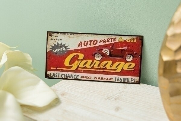 Metallschild &quot;Garage&quot;