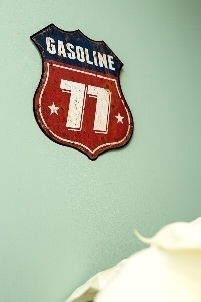 Metallschild &quot;Gasoline 77&quot;