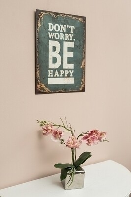 Metallschild &quot;Don&#39;t worry&quot;
