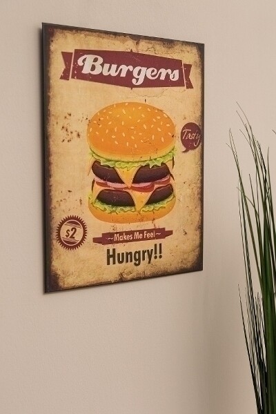 Metallschild &quot;Burgers&quot;