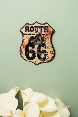 Metallschild &quot;Route 66&quot; II
