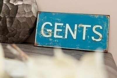Metallschild &quot;Gents&quot;