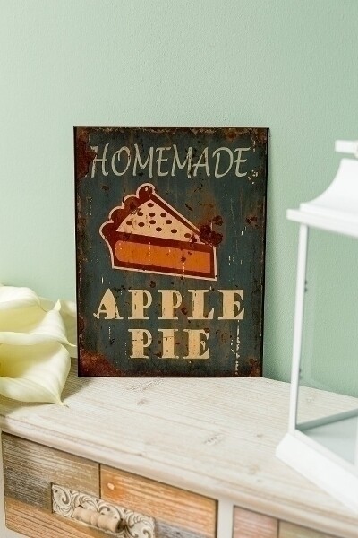 Metallschild &quot;Apple Pie&quot;