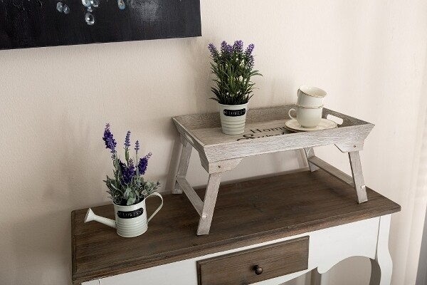 Holztablett &quot;Elli&quot;, mit Füssen