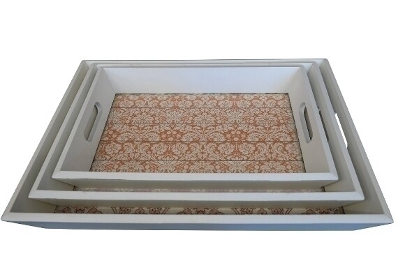 Tablett Set "Paisley", 3 tlg.