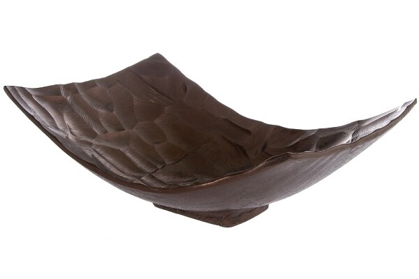 Metall Schale "Jennifer", gross, bronze