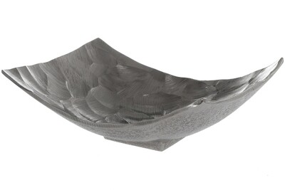 Metall Schale Jasminr klein silber, gehämmert, 21x28x10 cm, elegant &amp; dekorativ