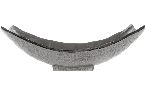 Metall Schale Jasminr klein silber, gehämmert, 21x28x10 cm, elegant & dekorativ