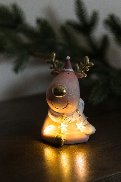 Elch, Rentier mit LED Licht