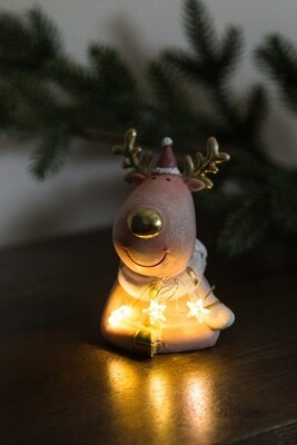 Elch, Rentier mit LED Licht