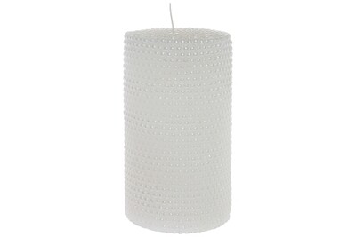 Kerze - Perlen Design - Gross