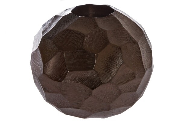 Teelichthalter Bowlo gehämmert Bronze, Metall, Large Größe, dekorativ &amp; edel