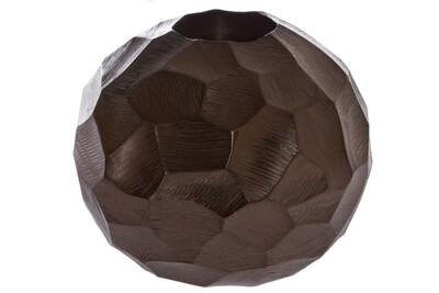 Teelichthalter Bowlo gehämmert Bronze, Metall, Large Größe, dekorativ &amp; edel