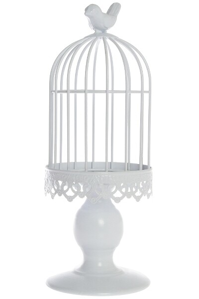 Kerzenhalter-/ Dekovogelkäfig "Botan" H 32cm
