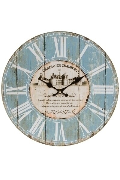 Wanduhr &quot;Schloss&quot;, aus Holz