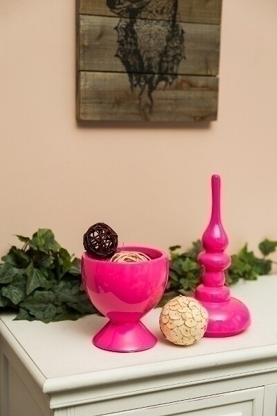 Vase, Dekoschale &quot;Arna&quot;, rosa pink
