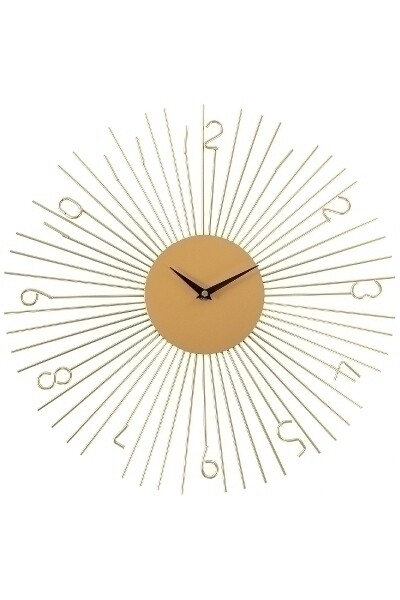 Wanduhr - Gold - Sonne