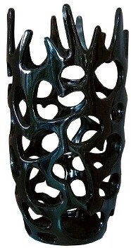 Vase schwarz