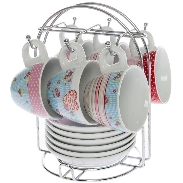 6er Espresso Set &quot;Amour&quot;