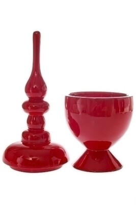 Vase, Dekoschale "Arna", rot