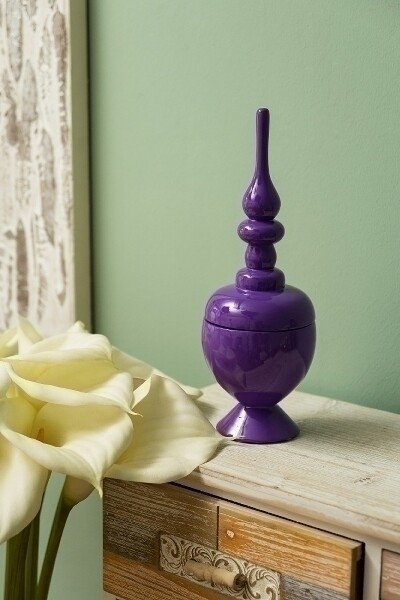 Vase, Dekoschale &quot;Arna&quot;, lila