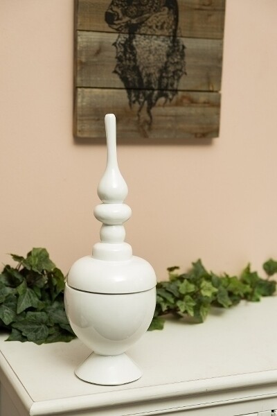 Vase, Dekoschale &quot;Arna&quot;, weiss