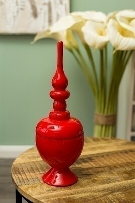 Vase, Dekoschale &quot;Arna&quot;, rot